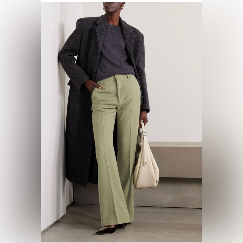 AMI ALEXANDRE MATTIUSSI twill flared pants 44 NWOT